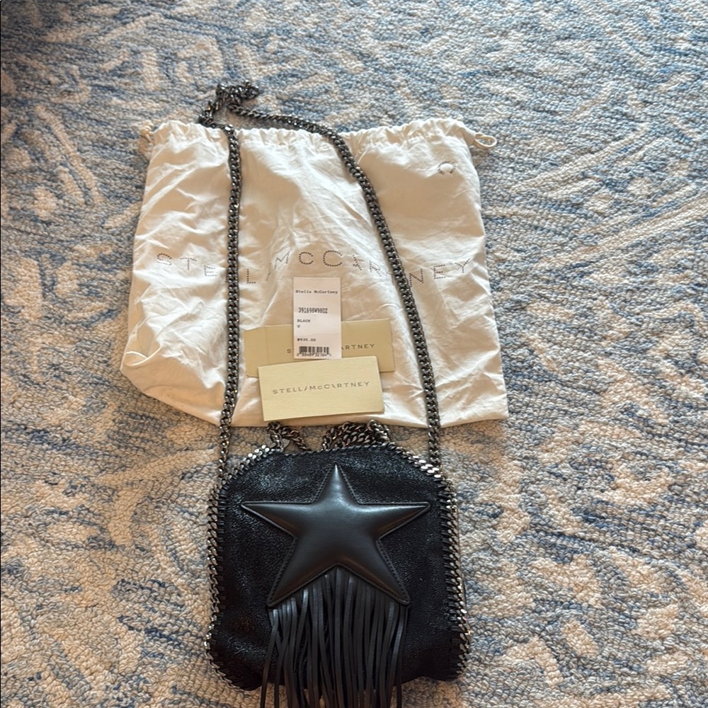 Stella McCartney Black Crossbody Fringe Bag